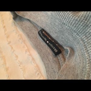 Brandy Melville thermal cutoff grey long sleeve